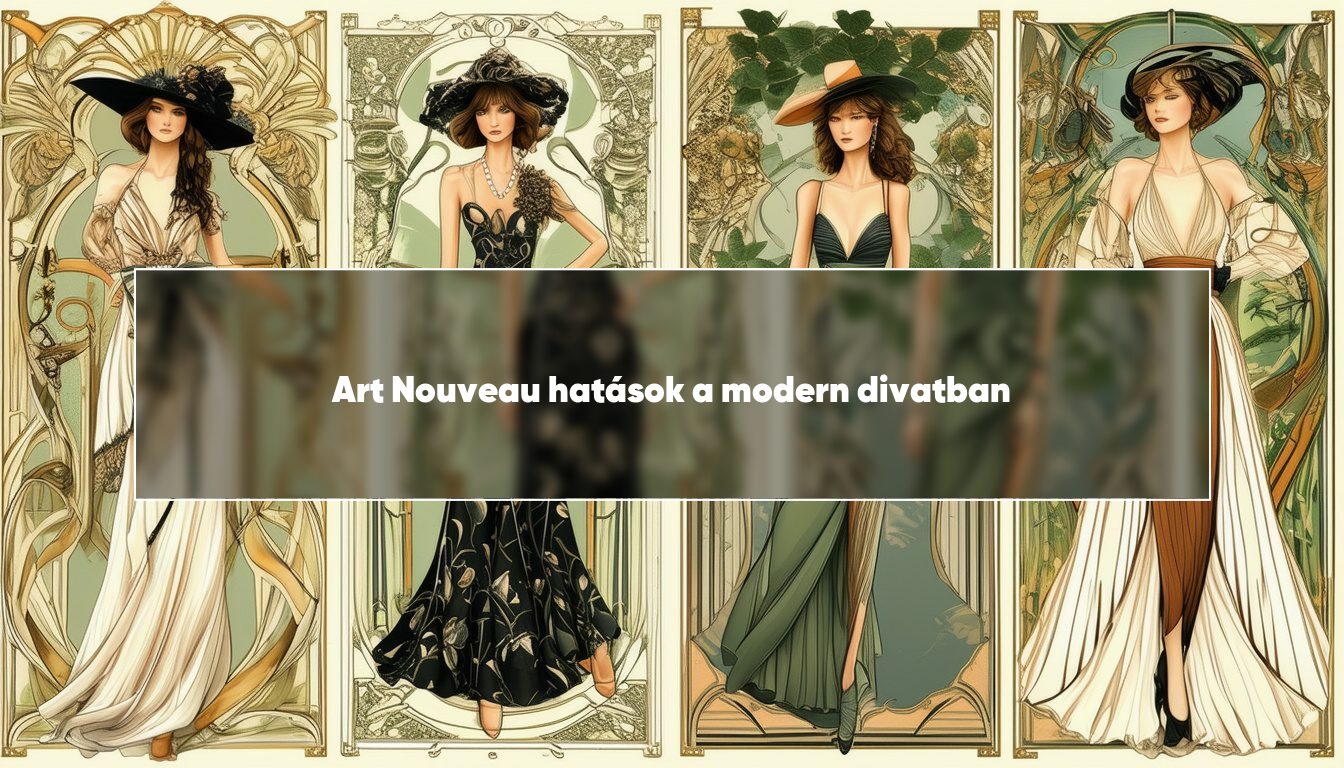 Art Nouveau hatások a modern divatban