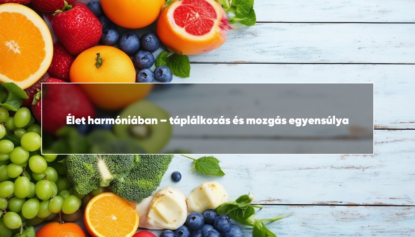 Élet harmóniában – táplálkozás és mozgás egyensúlya